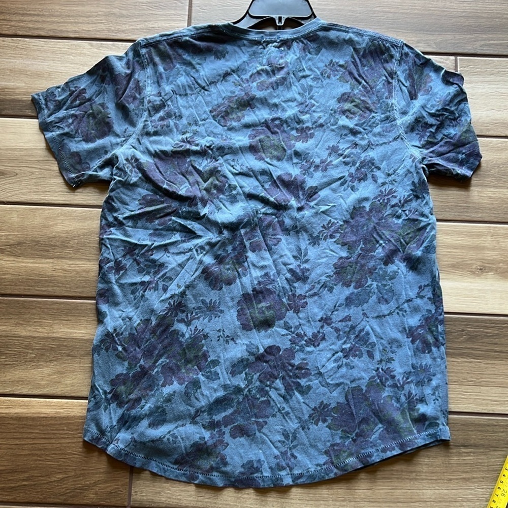 NWT Abercrombie & Fitch Mens Tye Dye Blue Floral Shirt XL